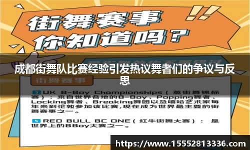 成都街舞队比赛经验引发热议舞者们的争议与反思